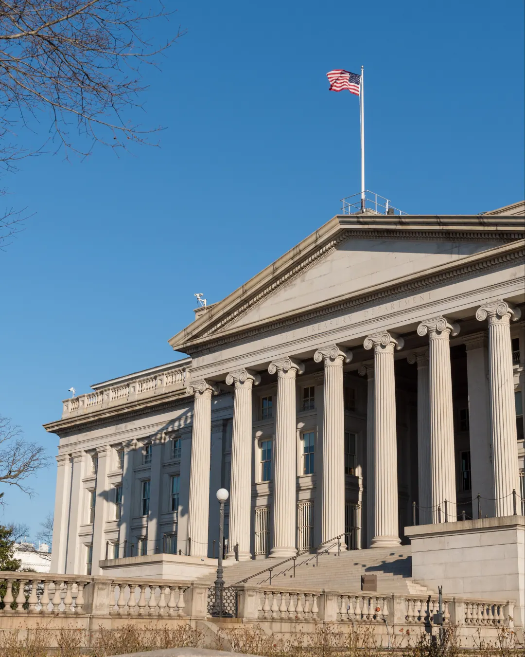 The US Treasury building